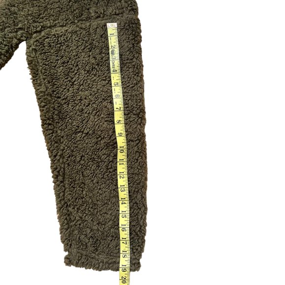 Noisy May Khaki Lea Teddy Long Sleeve Pullover Women's Size L - Picture 10 of 11